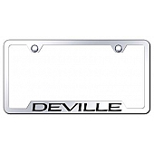 Automotive Gold License Plate Frame - Silver Stainless Steel - GFDEVEC