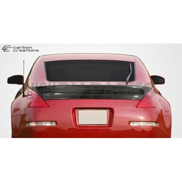 Extreme Dimensions Spoiler - 1 Piece Gloss UV Coated Carbon Fiber Black - 107074-1