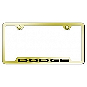 Automotive Gold License Plate Frame - Gold Stainless Steel - GFDODEG