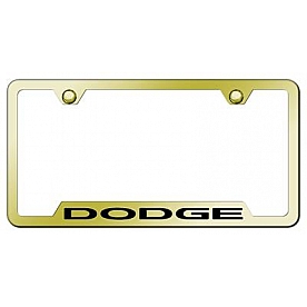 Automotive Gold License Plate Frame - Gold Stainless Steel - GFDODEG