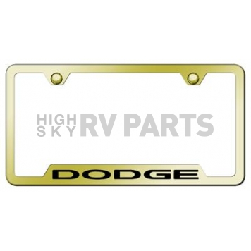 Automotive Gold License Plate Frame - Gold Stainless Steel - GFDODEG