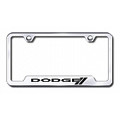 Automotive Gold License Plate Frame - Silver Stainless Steel - GFDODSEC