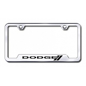 Automotive Gold License Plate Frame - Silver Stainless Steel - GFDODSEC