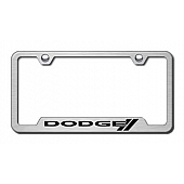 Automotive Gold License Plate Frame - Silver Stainless Steel - GFDODSES