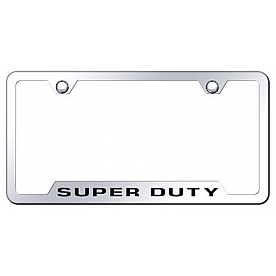 Automotive Gold License Plate Frame - Silver Stainless Steel - GFDTYEC