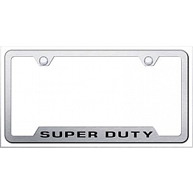Automotive Gold License Plate Frame - Silver Stainless Steel - GFDTYES