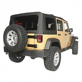 Rugged Ridge Soft Top - Black Standard Top Vinyl Coated Polyester - 1374235