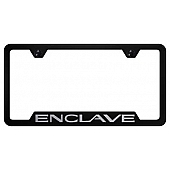 Automotive Gold License Plate Frame - Black Stainless Steel - GFENCEB