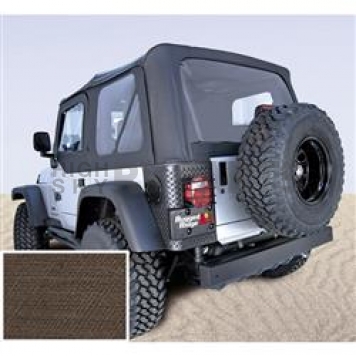 Rugged Ridge Soft Top - Khaki Diamond Standard Top Vinyl - 1372736