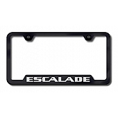 Automotive Gold License Plate Frame - Black Stainless Steel - GFESAEB