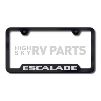 Automotive Gold License Plate Frame - Black Stainless Steel - GFESAEB