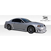 Extreme Dimensions Side Skirt - Primered Fiberglass Reinforced Plastic Black Set of 2 - 103275