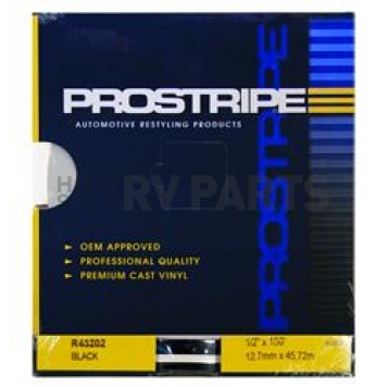 Trimbrite Pinstripe Tape - Double Stripe Vinyl Black - R43202
