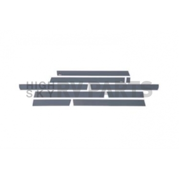 Putco Rocker Panel Molding - Polished Stainless Steel Black Set of 10 - 751227BPGM