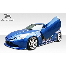 Extreme Dimensions Side Skirt - Primered Fiberglass Reinforced Plastic Black Set of 2 - 100493