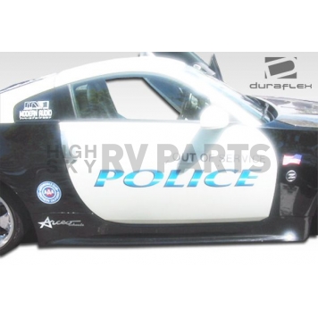 Extreme Dimensions Side Skirt - Primered Fiberglass Reinforced Plastic Black Set of 2 - 100493-2