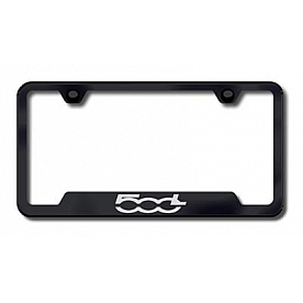 Automotive Gold License Plate Frame - Black Stainless Steel - GFF500LEB