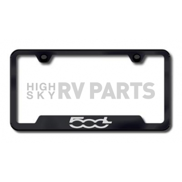 Automotive Gold License Plate Frame - Black Stainless Steel - GFF500LEB