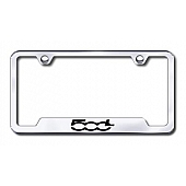 Automotive Gold License Plate Frame - Silver Stainless Steel - GFF500LEC