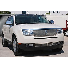 T-Rex Truck Products Grille Insert - Mesh Rectangular Polished Stainless Steel - 54717