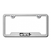 Automotive Gold License Plate Frame - Silver Stainless Steel - GFF500LES