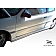 Extreme Dimensions Side Skirt - Primered Fiberglass Reinforced Plastic Black Set of 2 - 100517