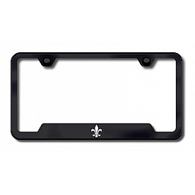 Automotive Gold License Plate Frame - Black Stainless Steel - GFFDLEB