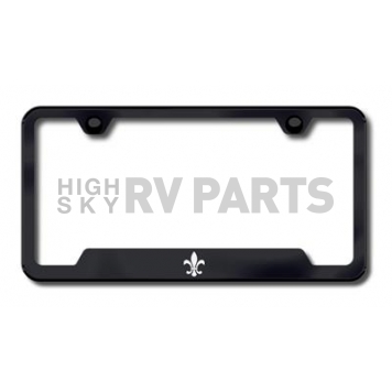 Automotive Gold License Plate Frame - Black Stainless Steel - GFFDLEB