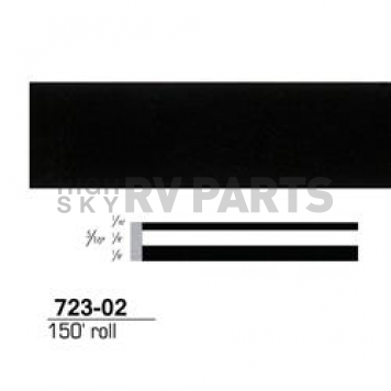 3M Pinstripe Tape - Double Stripe Vinyl Black - 72302