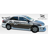 Extreme Dimensions Side Skirt - Primered Fiberglass Reinforced Plastic Black Set of 2 - 100538