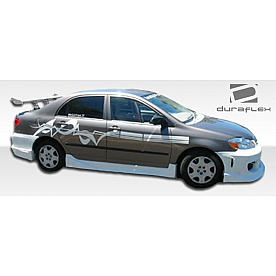 Extreme Dimensions Side Skirt - Primered Fiberglass Reinforced Plastic Black Set of 2 - 100538