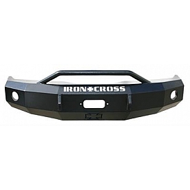 Iron Cross Bumper 1-Piece Heavy Duty Push Steel Black - 2271514