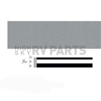 3M Pinstripe Tape - Double Stripe Vinyl Silver Metallic - 72305