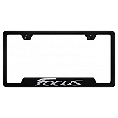 Automotive Gold License Plate Frame - Black Stainless Steel - GFFOCEB