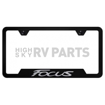Automotive Gold License Plate Frame - Black Stainless Steel - GFFOCEB