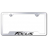 Automotive Gold License Plate Frame - Silver Stainless Steel - GFFOCEC