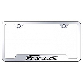 Automotive Gold License Plate Frame - Silver Stainless Steel - GFFOCEC