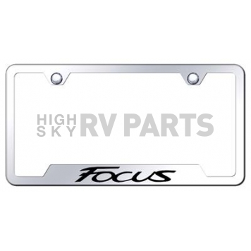Automotive Gold License Plate Frame - Silver Stainless Steel - GFFOCEC