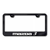 Automotive Gold License Plate Frame - Black Stainless Steel - LFMZ3EB