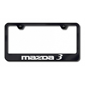 Automotive Gold License Plate Frame - Black Stainless Steel - LFMZ3EB