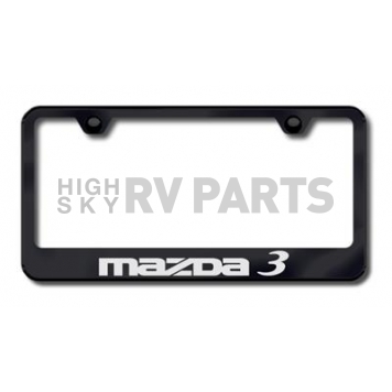 Automotive Gold License Plate Frame - Black Stainless Steel - LFMZ3EB