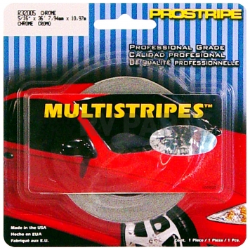 Trimbrite Pinstripe Tape - Double Stripe Vinyl Chrome/ Silver - R32005-1