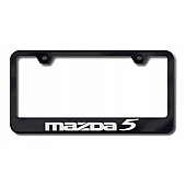 Automotive Gold License Plate Frame - Black Stainless Steel - LFMZ5EB