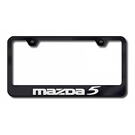 Automotive Gold License Plate Frame - Black Stainless Steel - LFMZ5EB