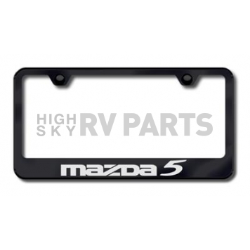 Automotive Gold License Plate Frame - Black Stainless Steel - LFMZ5EB