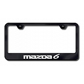 Automotive Gold License Plate Frame - Black Stainless Steel - LFMZ6EB
