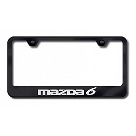 Automotive Gold License Plate Frame - Black Stainless Steel - LFMZ6EB