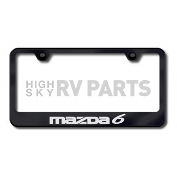 Automotive Gold License Plate Frame - Black Stainless Steel - LFMZ6EB