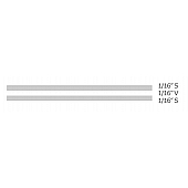 Trimbrite Pinstripe Tape - Double Stripe Vinyl Silver Metallic - R31006