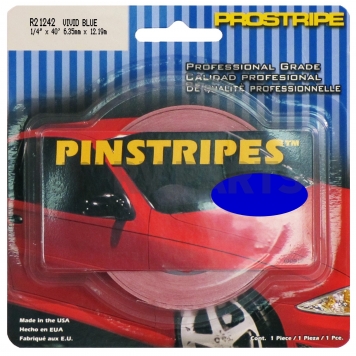 Trimbrite Pinstripe Tape - Single Solid Stripe Vinyl Vivid Blue - R21242-1